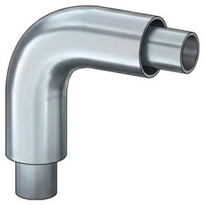 <center>Coude COAX 90° <br> <center>TCC® 0.80 µm, 316L