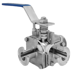 <center>Vannes à boisseau multiport sanitaire 3, 4 et 5 voies<br><center>IMI PBM