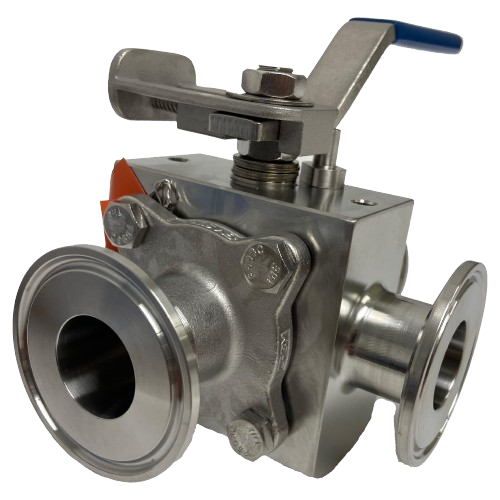 <center>Vanne à boule (divert port) 3 voies<br><br><center>IMI PBM – Image 4