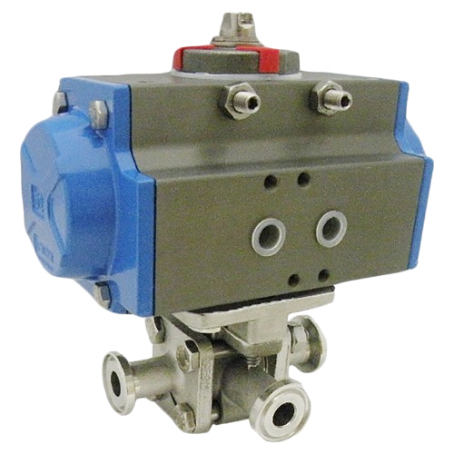 <center>Vanne à boule (divert port) 3 voies<br><br><center>IMI PBM – Image 3